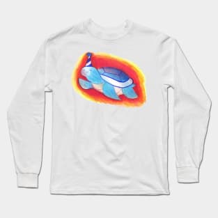 Birthday Hat Turtle Long Sleeve T-Shirt